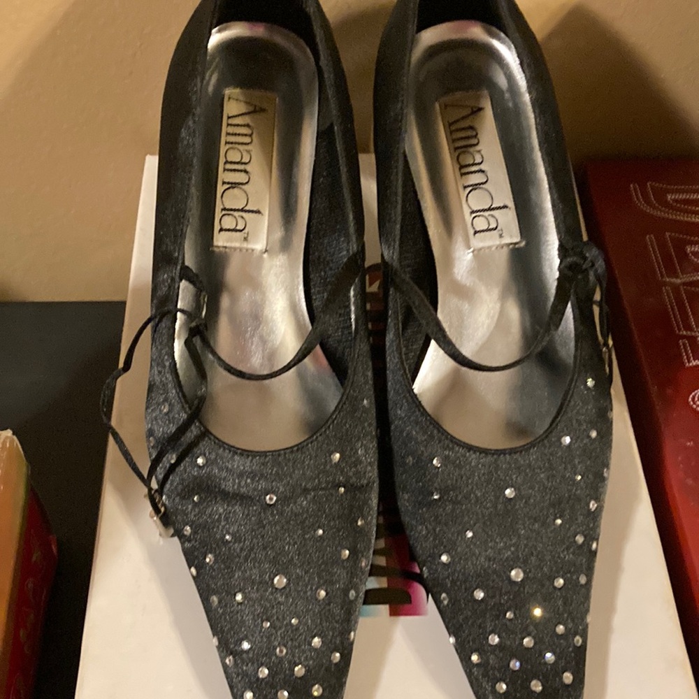 Black with rhinestones